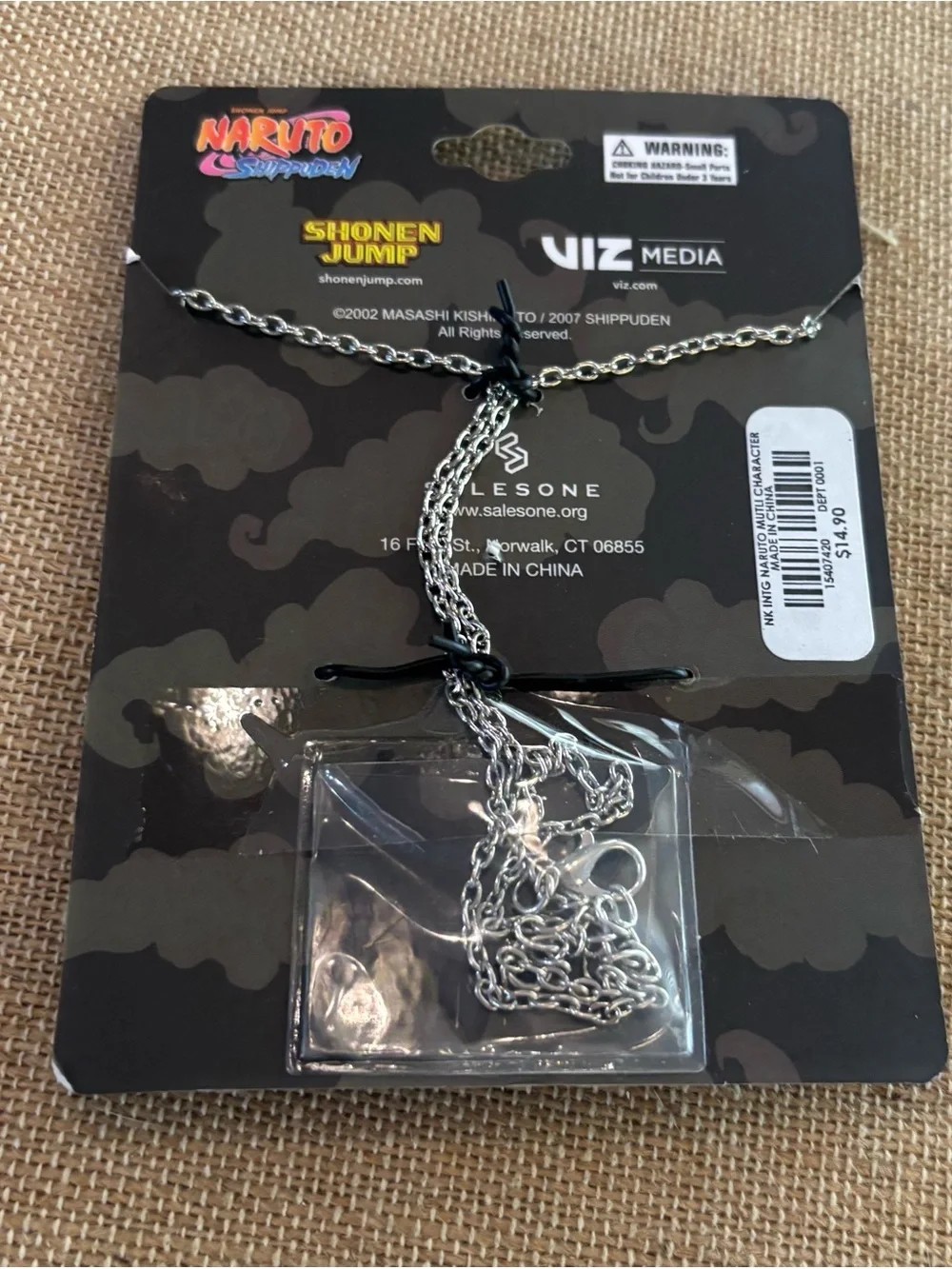Naruto Shippuden Characters Charm Necklace NWT